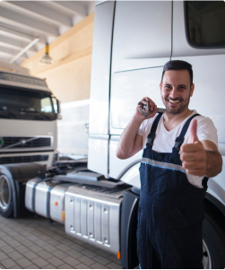 A semi-truck cab without a trailer (bobtail), representing Bobtail insurance.