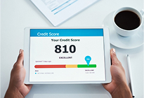 A good credit score graph, illustrating credit score as a premium factor.