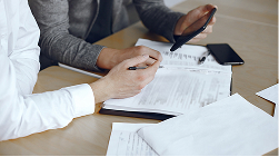 A claims form, representing claims history as a factor.