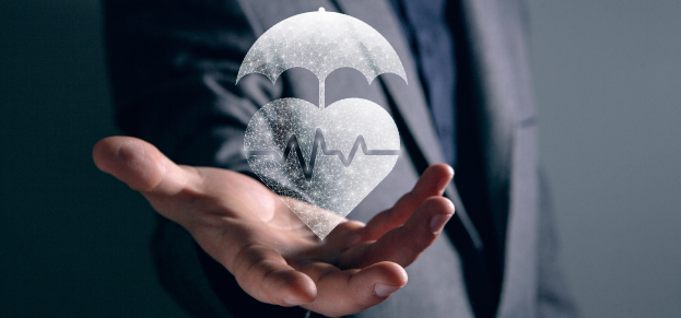 Person holding an umbrella in rain, asking 'Do I Need Umbrella Insurance?'.